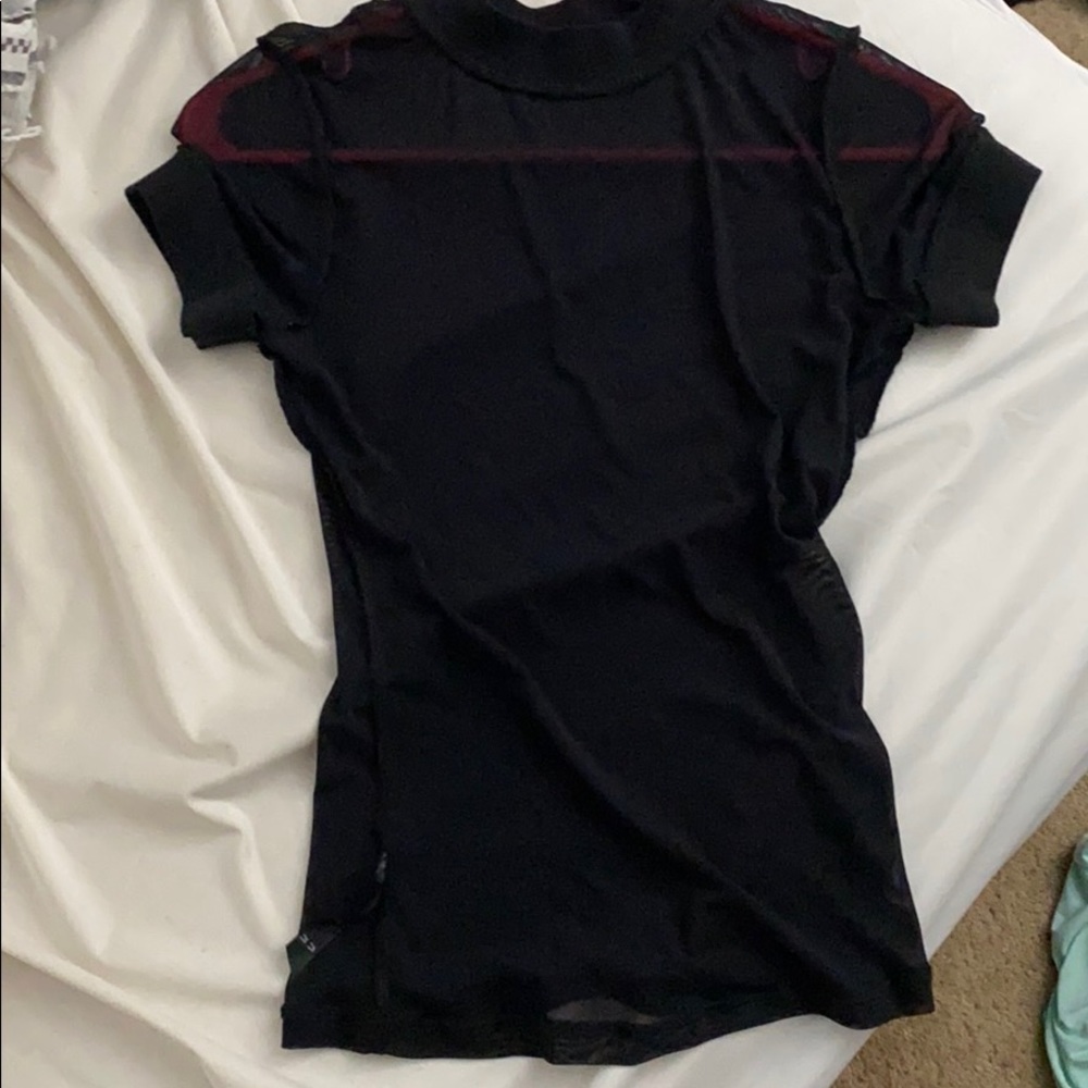 Black sheer top